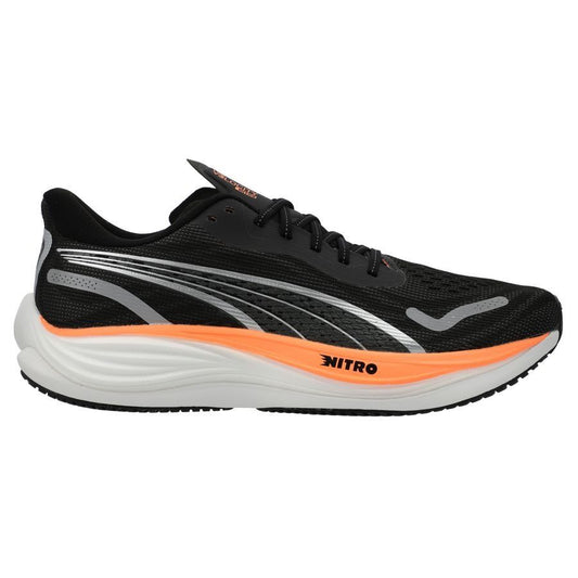 Men's Puma Velocity Nitro 3, Black Silver/Neon Citrus, 8.5 D Medium