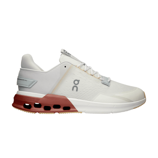 Men's On Cloudnova Flux, Undyed-White/Auburn, 13 D Medium