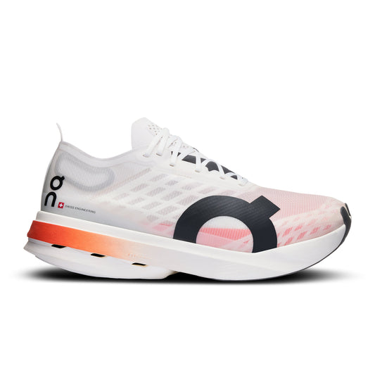 Women's On Cloudboom Strike, White/Black, 7 B Medium