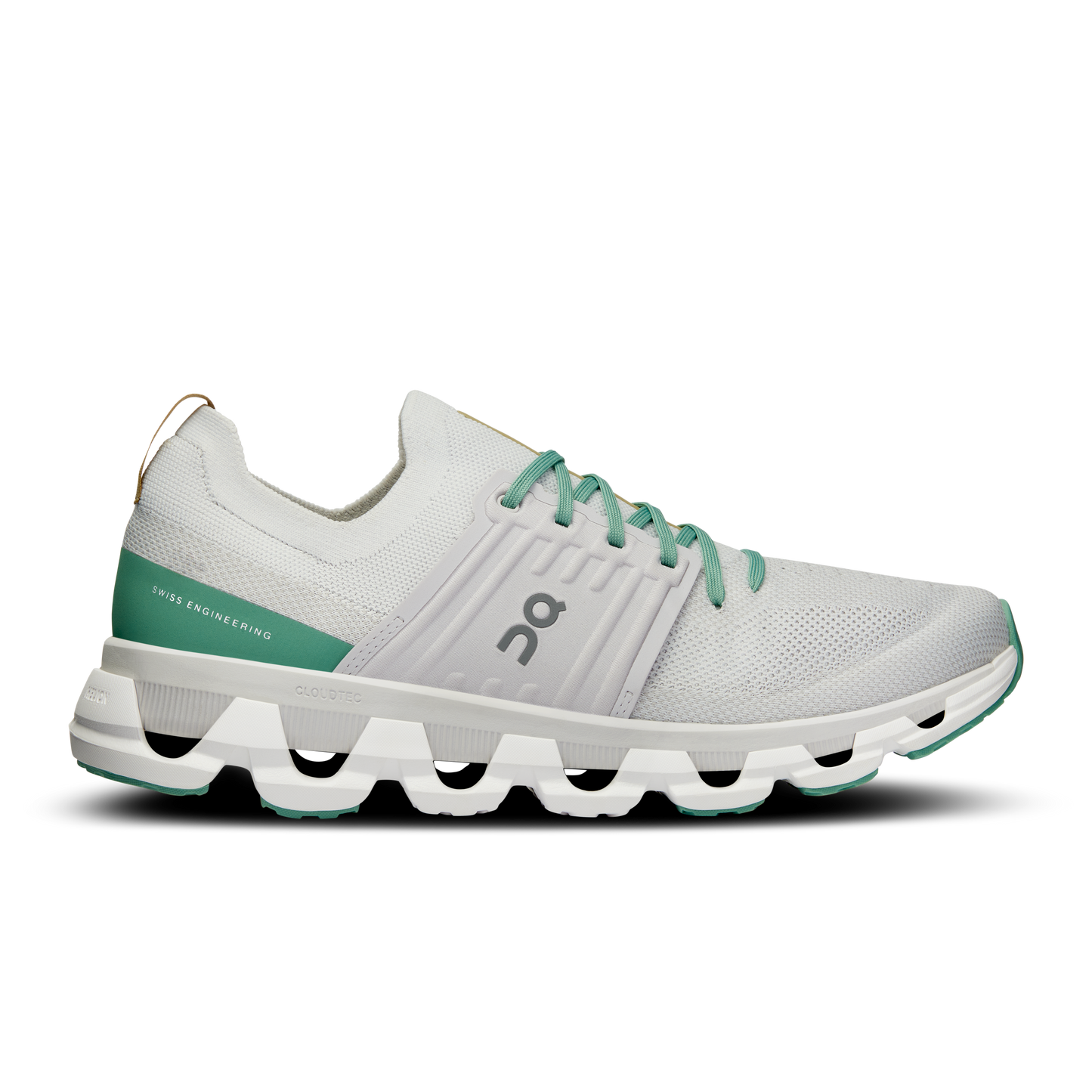 Men's On Cloudswift 3, White/Green, 12.5 D Medium