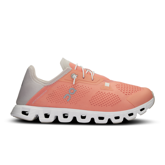 Women's On Cloud 5 Coast, Flamingo/Pearl, 9 B Medium