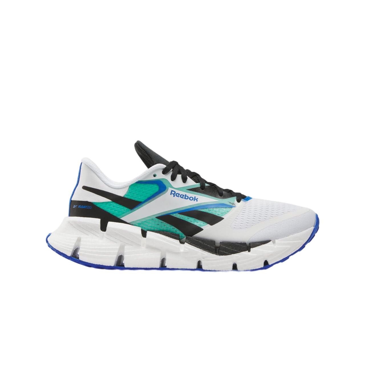 Men's Reebok Floatzig 1, Footwear White/Black/Cyber Mint, 13 D Medium