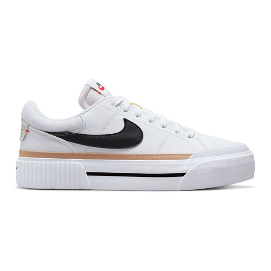 Women's Nike Court Legacy Lift, White/Hemp/Team Orange/Black, 11.5 B Medium
