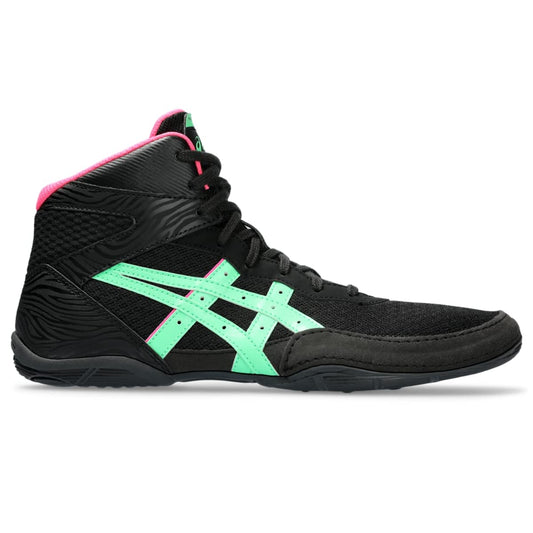 Men's Asics Matflex 7, Black/New Leaf, 14 D Medium