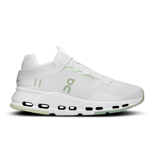 Women's On Cloudnova 2, White/Sage, 8 B Medium