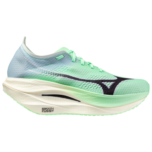 Men's Mizuno Wave Rebellion Pro 3, Neo Mint/Black, 12 D Medium