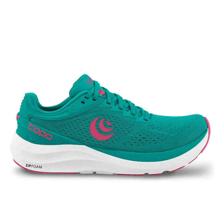 Women's Topo Athletic Phantom 3, Teal/Pink, 6 B Medium