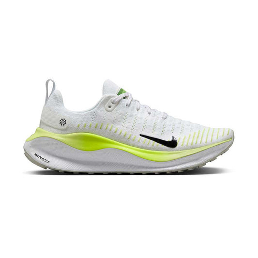Women's Nike React InfinityRN 4, White/Black LT-Lemon Twist, 7 B Medium