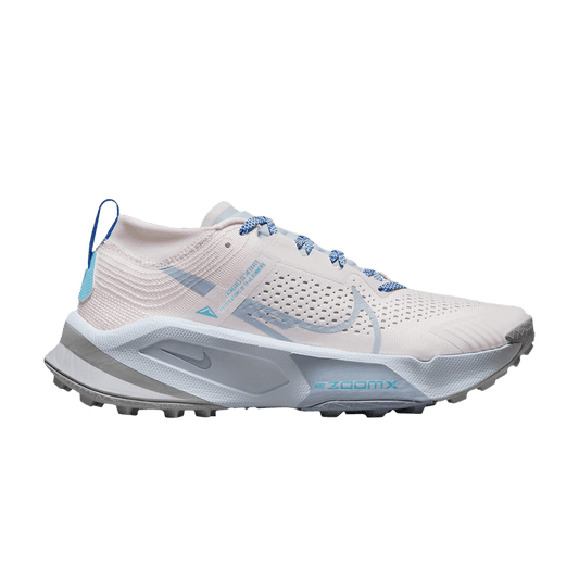 Women's Nike ZoomX Zegama Trail, Pearl Pink/Blue Whisper, 7.5 B Medium