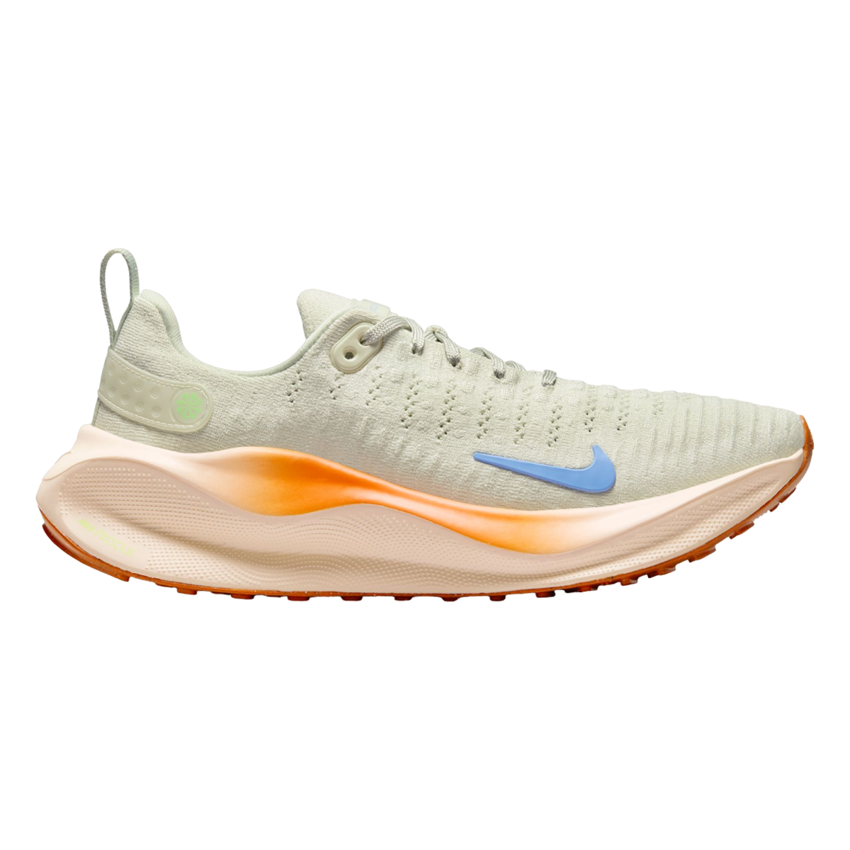 Women's Nike React InfinityRN 4, Sea Glass/Polar-Safety Orange, 7.5 B Medium