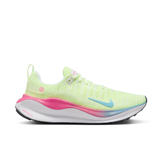 Women's Nike InfinityRN 4, Barely Volt/Aquarius Blue, 6 B Medium