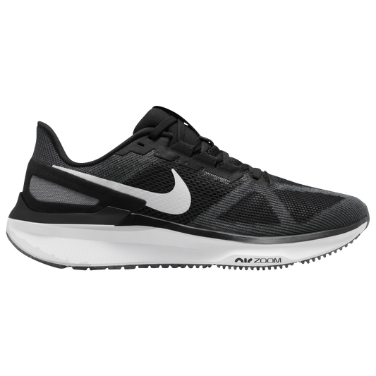 Women's Nike Structure 25, Black/White-Dark Smoke Grey, 7 D Wide