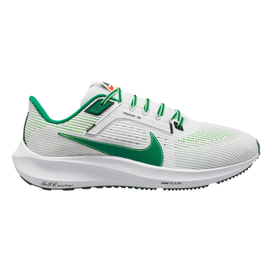 Men's Nike Pegasus 40 Premium, White/Fir/Green Strike/Malachite, 11.5 D Medium