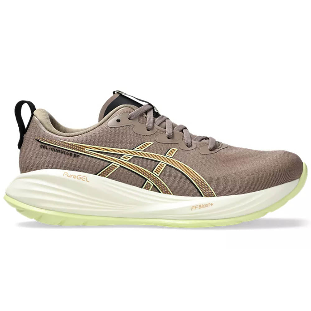 Men's Asics Gel-Cumulus 27, Taupe Grey/Black, 10 D Medium