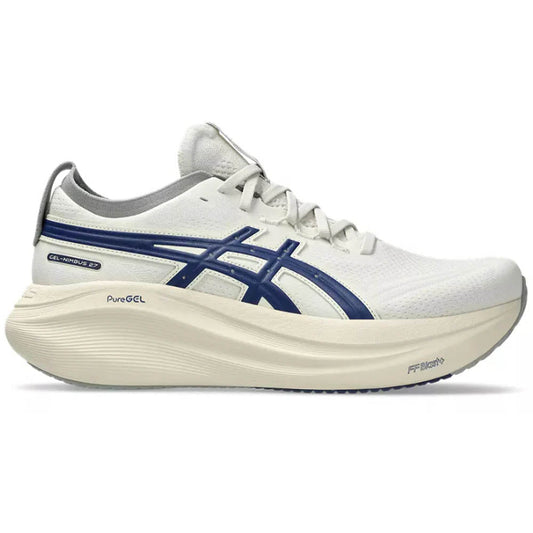 Men's Asics Gel-Nimbus 27 ATC, Birch/Indigo Blue, 10 D Medium