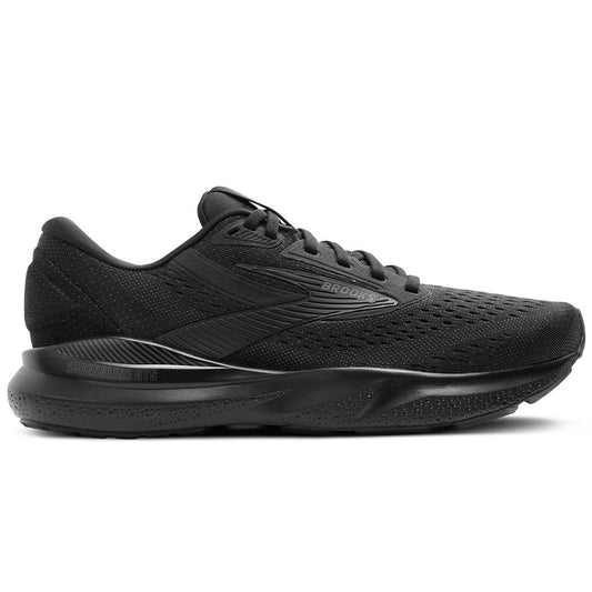 Men's Brooks Adrenaline GTS 24, Black/Black/Ebony, 8 D Medium