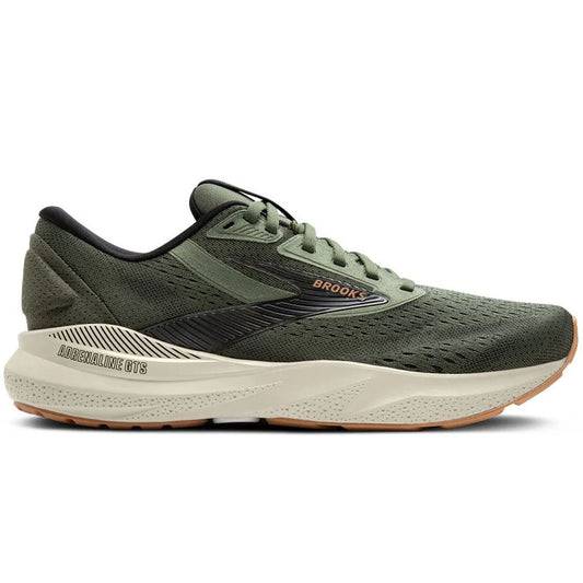 Men's Brooks Adrenaline GTS 24, Thyme/Black/Pelican, 10.5 D Medium