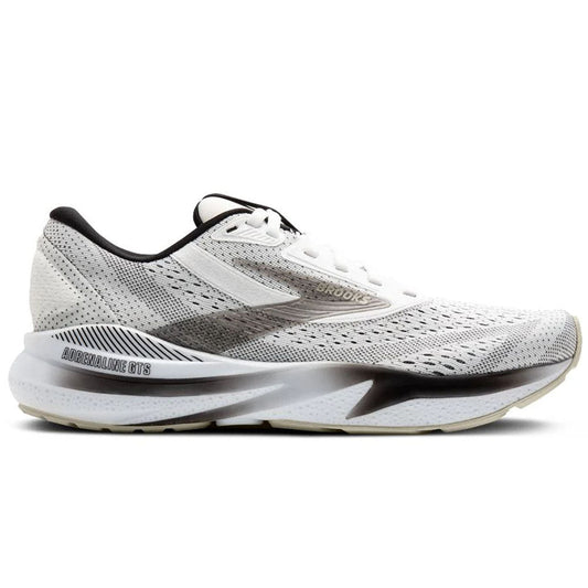 Men's Brooks Adrenaline GTS 24, White/Black/Pelican, 7.5 2E Wide
