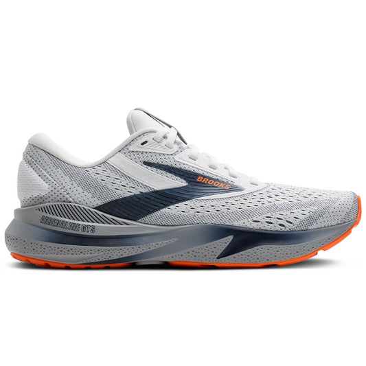 Men's Brooks Adrenaline GTS 24, White/Peacoat/Alloy, 12 D Medium