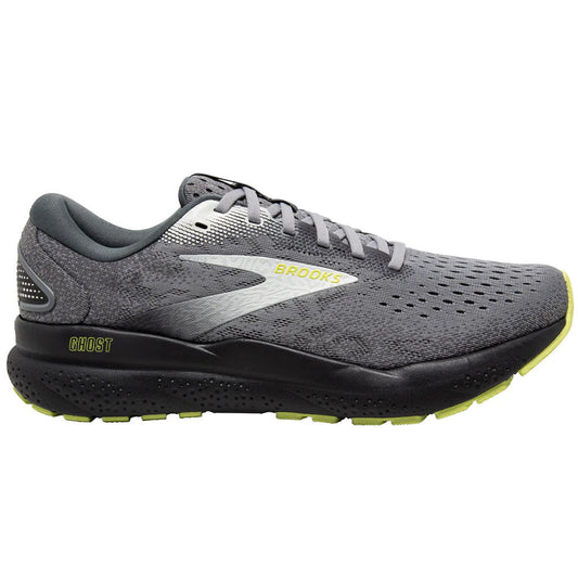 Men's Brooks Ghost 16, Primer/Grey/Lime, 8 D Medium