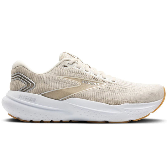 Men's Brooks Glycerin 21, Khaki/Silver/White, 12 D Medium