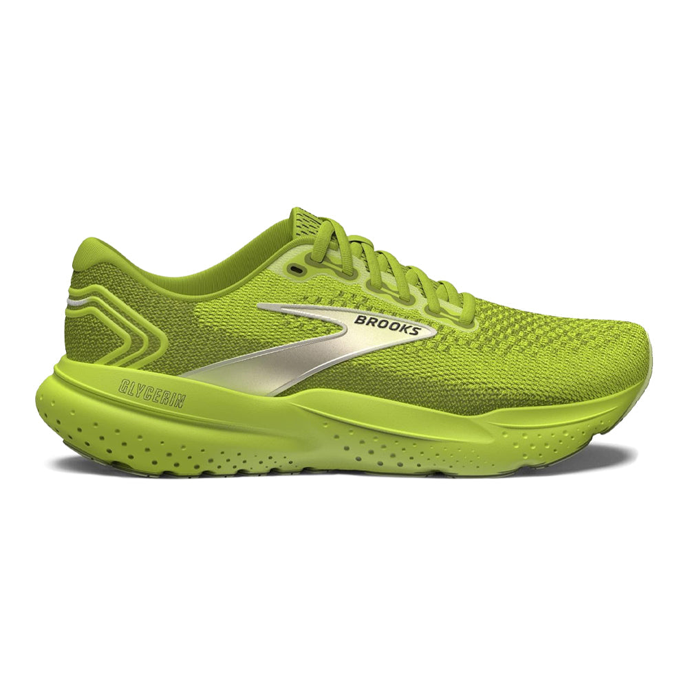 Men's Brooks Glycerin 21, Lovebird/Pale Yellow Lime, 10.5 D Medium