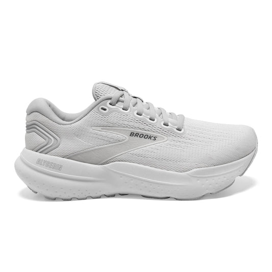 Men's Brooks Glycerin 21, White/White/Grey, 12.5 D Medium