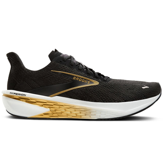 Men's Brooks Hyperion 2, Black/Gold/Pink, 13 D Medium
