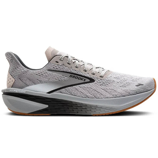 Men's Brooks Hyperion 2, Alloy/Bright White/Black, 7.5 D Medium