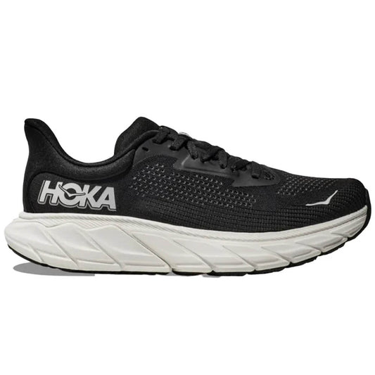 Men's Hoka Arahi 7, Black/White, 14 2E Wide