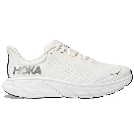 Men's Hoka Arahi 7, Blanc De Blanc/Steel Wool, 11.5 D Medium