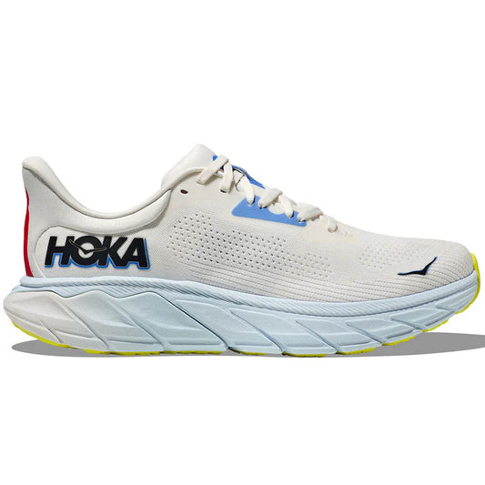 Men's Hoka Arahi 7, Blanc De Blanc/Virtual Blue, 11.5 D Medium