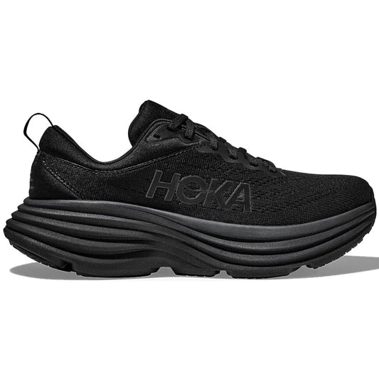 Men's Hoka Bondi 8, Black/Black, 7 D Medium