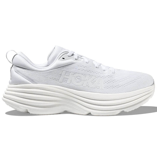 Men's Hoka Bondi 8, White/White, 11 D Medium