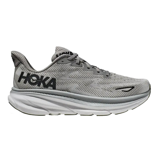 Men's Hoka Clifton 9, Harbor Mist/Black, 10 D Medium