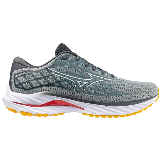 Men's Mizuno Wave Inspire 20, Abyss-White, 8 D Medium