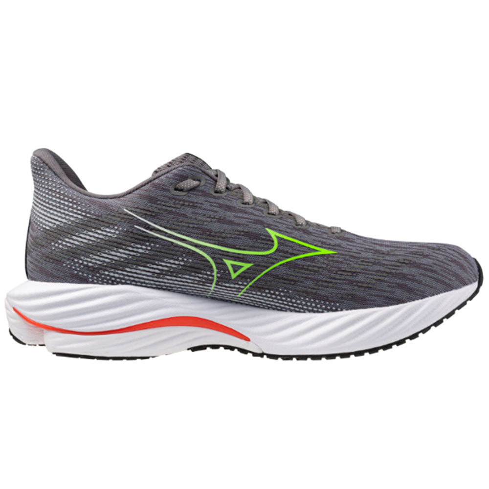 Men's Mizuno Wave Rider 28, Tradewinds/Green Gecko, 10.5 D Medium