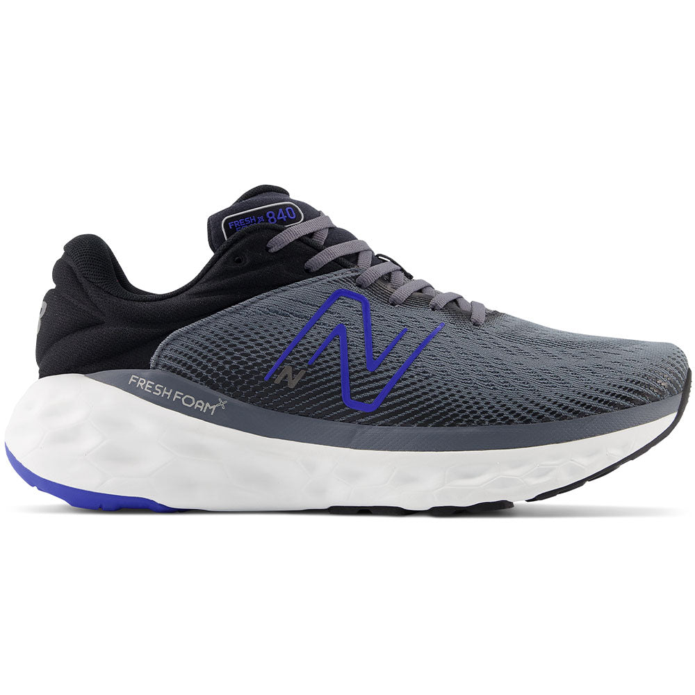 Men's New Balance Fresh Foam X 840v1, Castlerock/Marine Blue/Black/Silver Metalic, 12.5 D Medium
