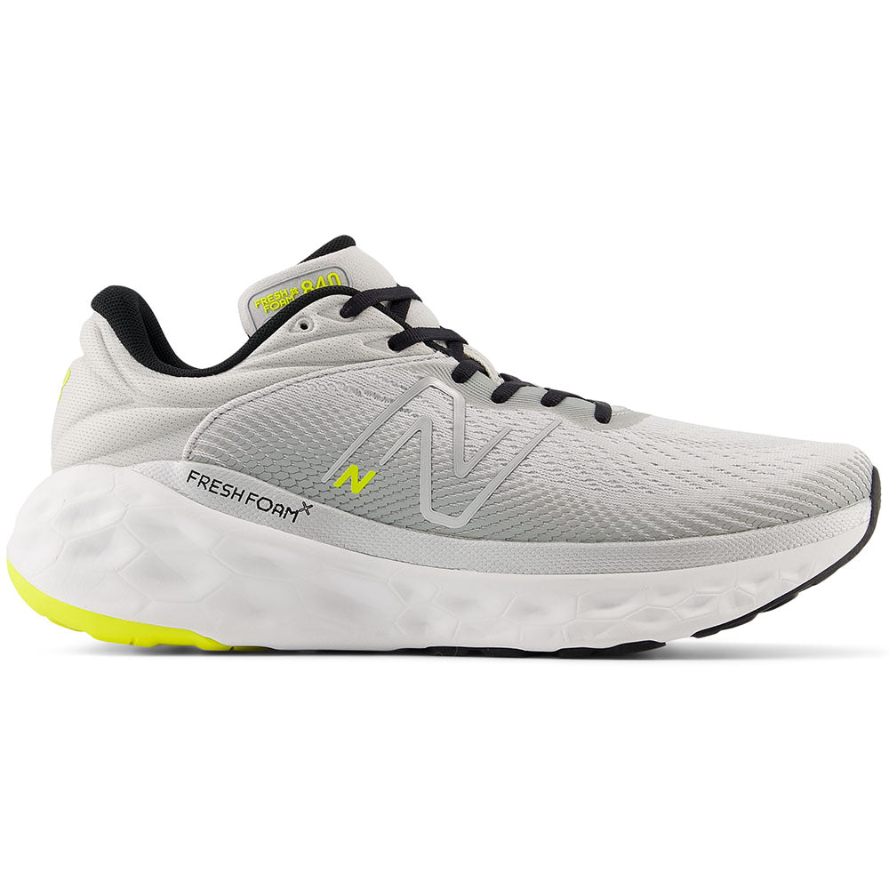 Men's New Balance Fresh Foam X 840v1, Grey Matter/Silver Metallic/Firefly, 8 2E Wide