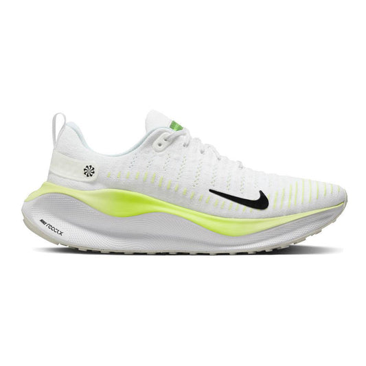 Women's Nike InfinityRN 4, White/Black-LT Lemon Twist, 10 B Medium