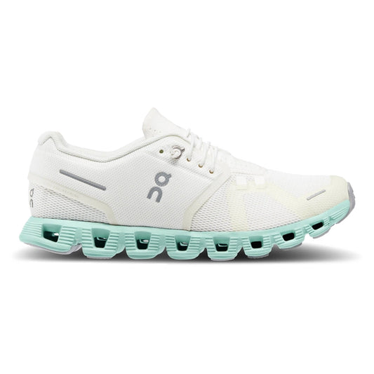 Men's On Cloud 5 Undyed, Undyed-White/Creek, 12 D Medium