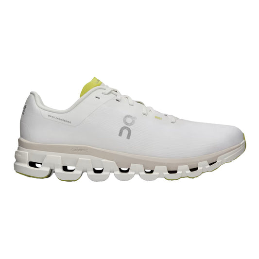 Men's On Cloudflow 4, White/Sand, 9 D Medium