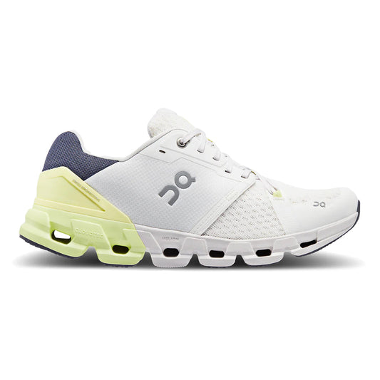Men's On Cloudflyer 4, White/Hay, 8.5 D Medium