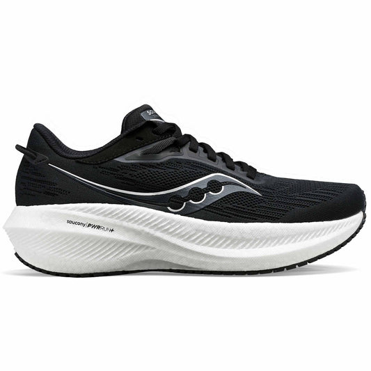 Men's Saucony Triumph 21, Black/White, 11.5 2E Wide
