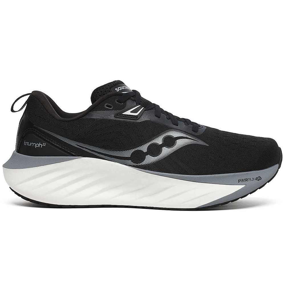 Men's Saucony Triumph 22, Black/White, 11.5 D Medium