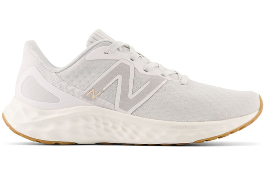 Women's New Balance Fresh Foam Arishi v4, Summer Fog/Nimbus Cloud/Light Gold Metallic, 9 B Medium