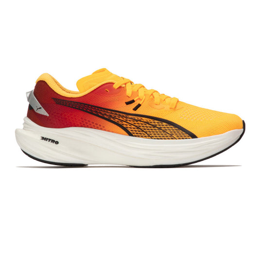Men's Puma Deviate Nitro 3, Sun Stream/Sunset Glow/White, 8 D Medium
