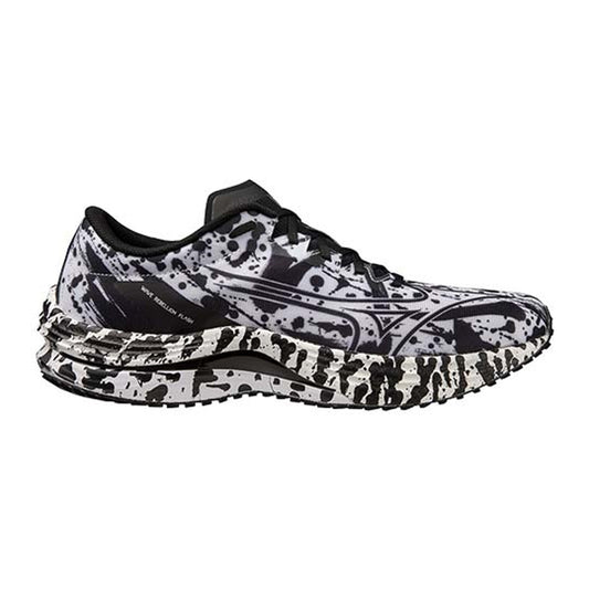 Women's Mizuno Wave Rebellion Flash, White/Black, 9 B Medium