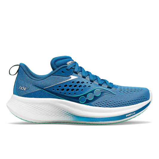 Women's Saucony Ride 17, Breeze/Grotto, 6.5 B Medium