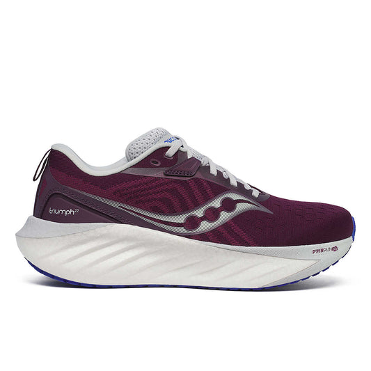 Women's Saucony Triumph 22, Plum/Royal, 7 B Medium